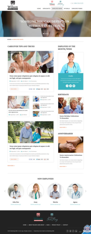 Web Design by pb for Wilson Care Group | Design: #15001511
