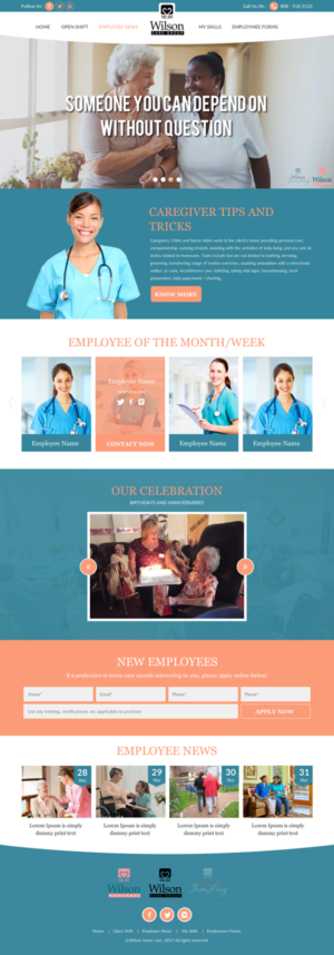 Web Design by rightway for Wilson Care Group | Design: #15004274