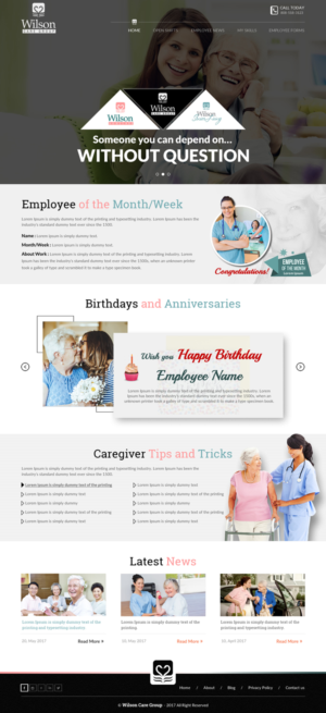 Web Design by rightway for Wilson Care Group | Design: #15004276