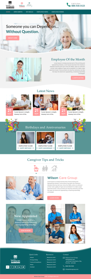 Web Design by rightway for Wilson Care Group | Design: #15004278