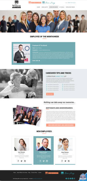 Web Design by Dream Logo Design for Wilson Care Group | Design: #15045670