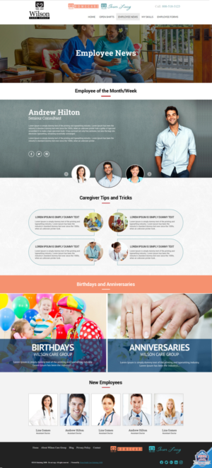 Web Design by Dream Logo Design for Wilson Care Group | Design #15045672