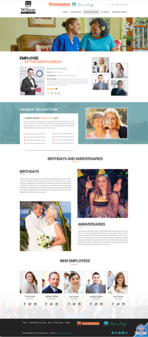 Web Design by Dream Logo Design for Wilson Care Group | Design: #15058221