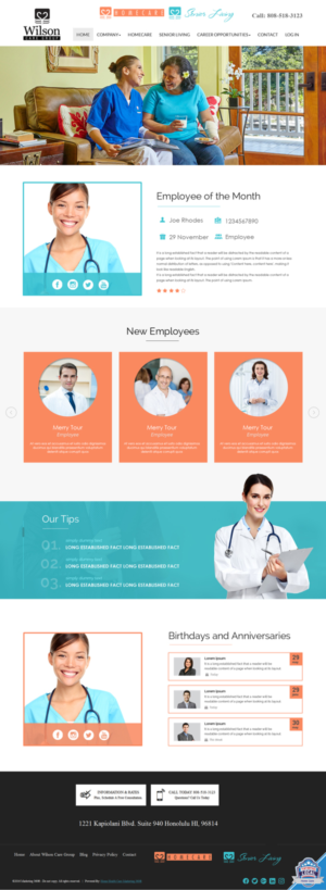 Web Design by Dream Logo Design for Wilson Care Group | Design: #15058222