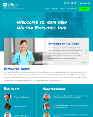Web Design by chewie063 for Wilson Care Group | Design #15133307
