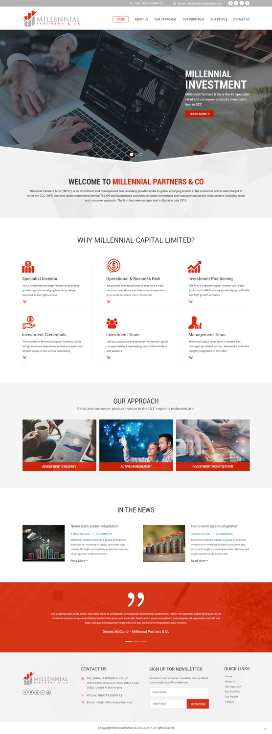Web-Design von pb für Millennial Capital | Design #15019983