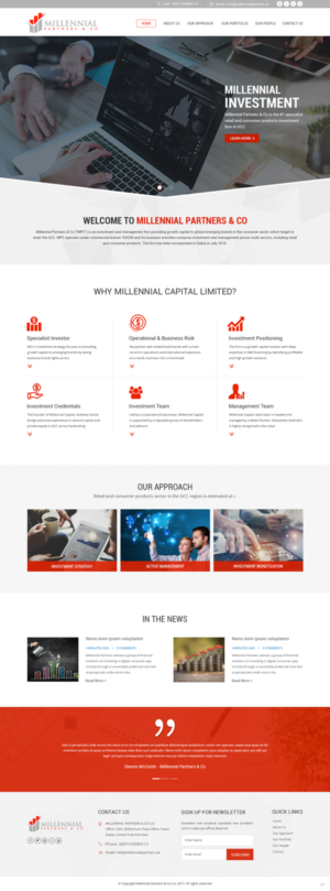 Diseño Web por pb para Millennial Capital | Diseño: #15019983