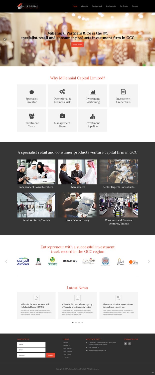 Diseño Web por pb para Millennial Capital | Diseño #15019989