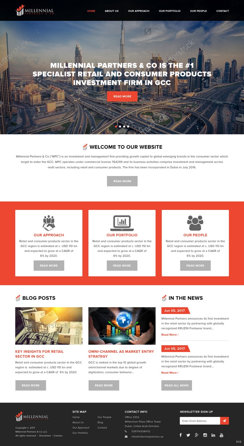 Web Design by pb for Millennial Capital | Design #15021335