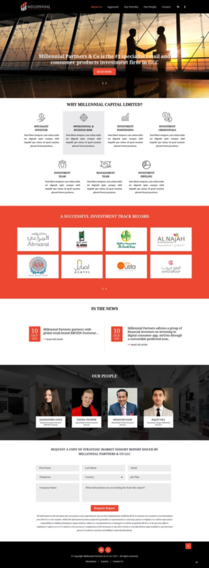 Diseño Web por pb para Millennial Capital | Diseño: #15021336