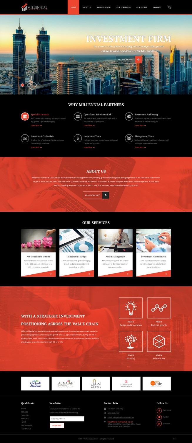 Web Design by pb for Millennial Capital | Design #15032515