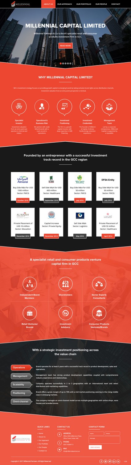 Diseño Web por pb para Millennial Capital | Diseño: #15032516