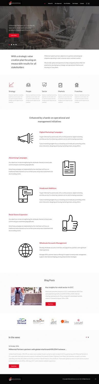 Web Design by pb for Millennial Capital | Design #15032517