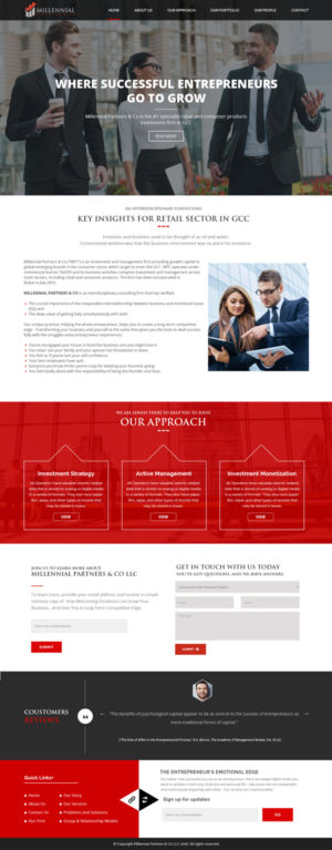 Web Design by Xclusive Designer for Millennial Capital | Design #15162902