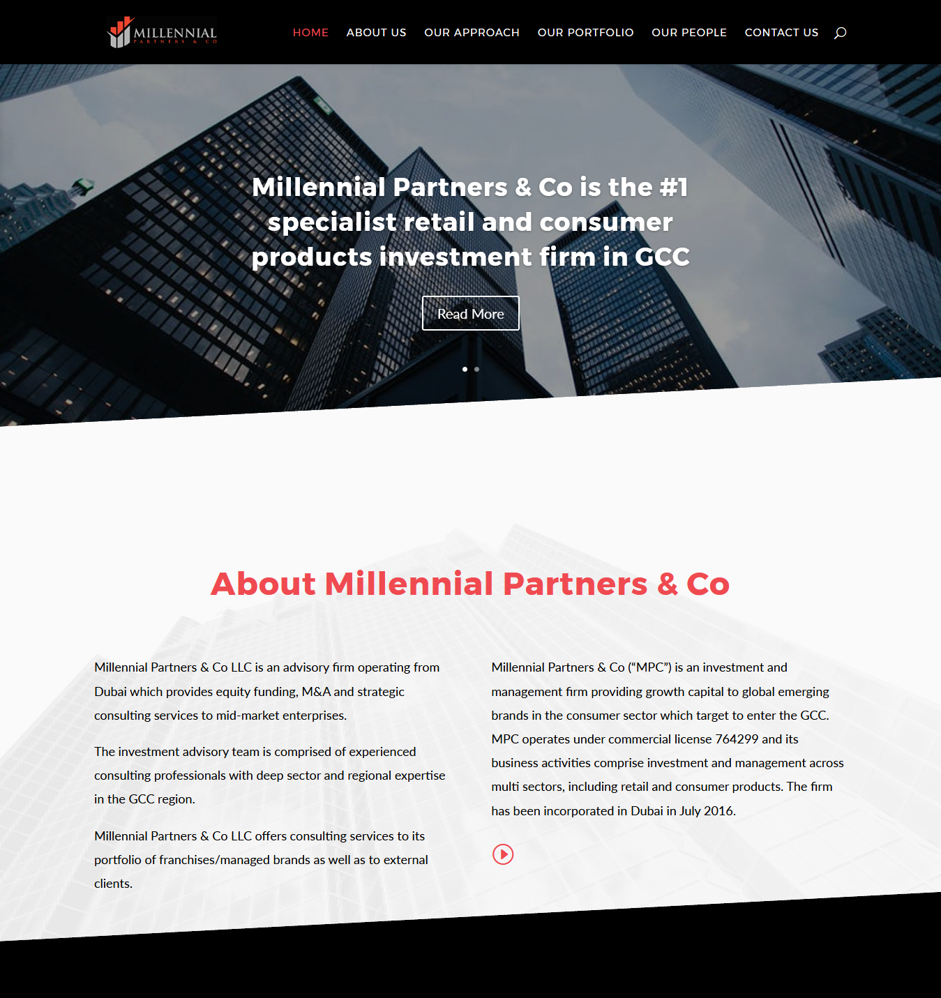 Web Design by CharaFathimalil for Millennial Capital | Design #15135882