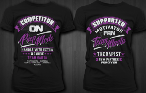 bodybuilding competition Motivation Team t-shirts | T-shirt Design by Jonya