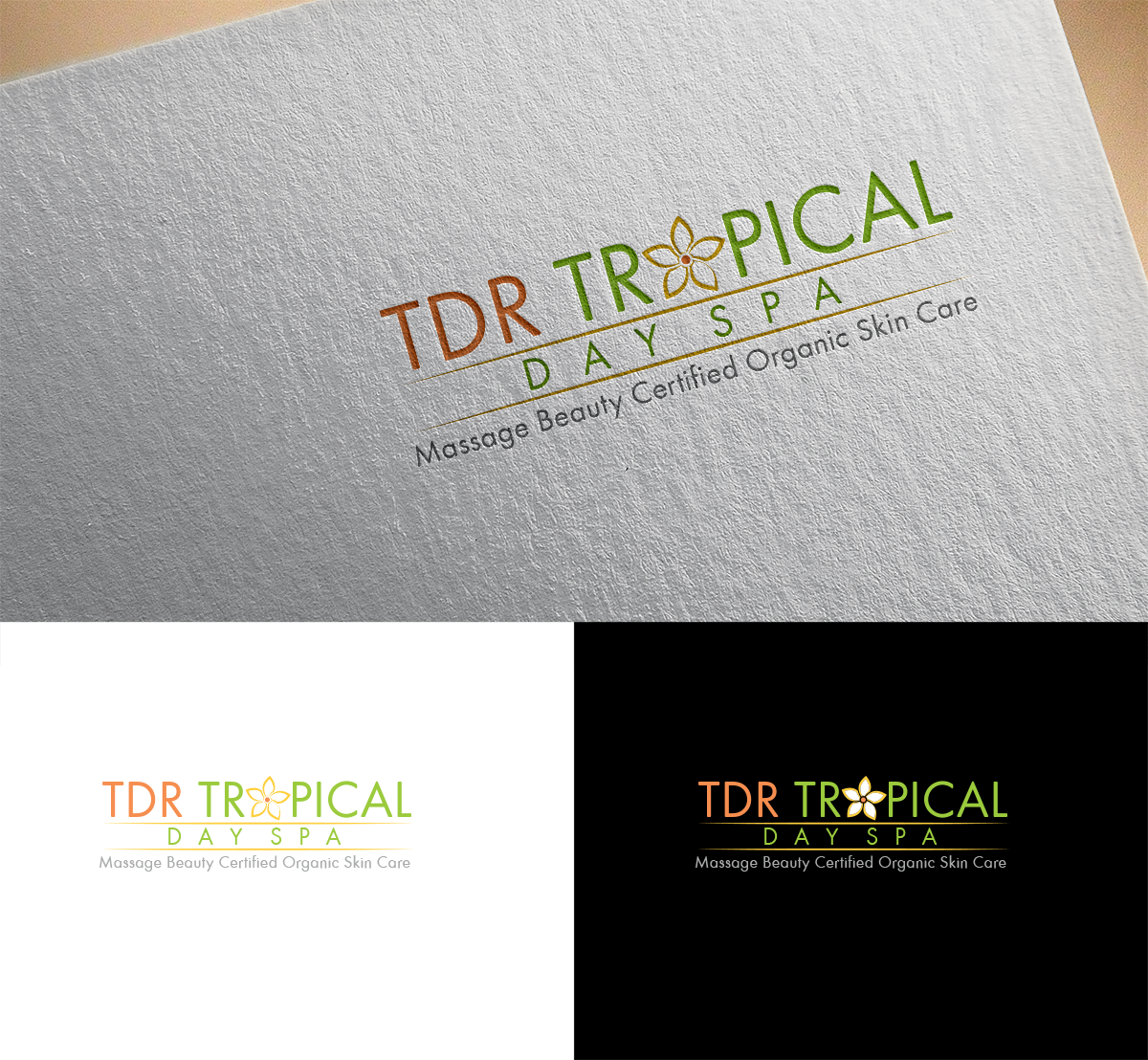 Logo Design by PointGrfx for Tropical Day Spa  | Design #14980985