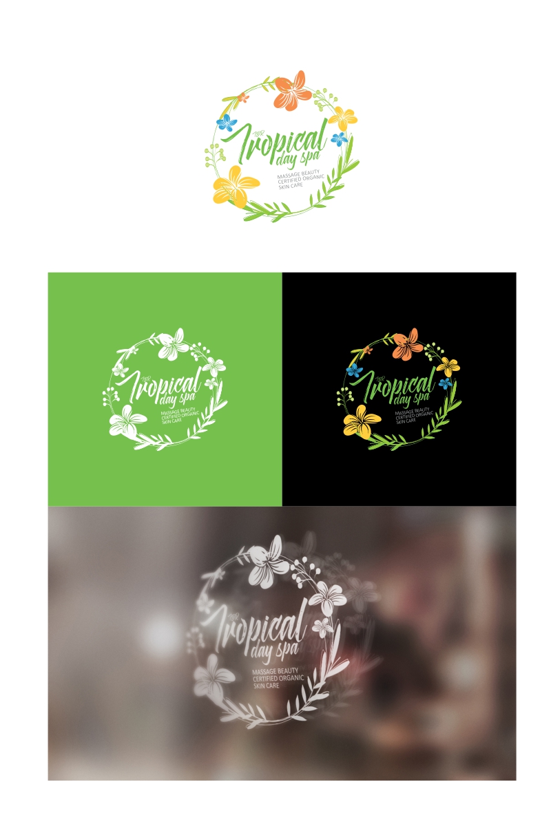 Logo Design by creativeride for Tropical Day Spa  | Design #14992516