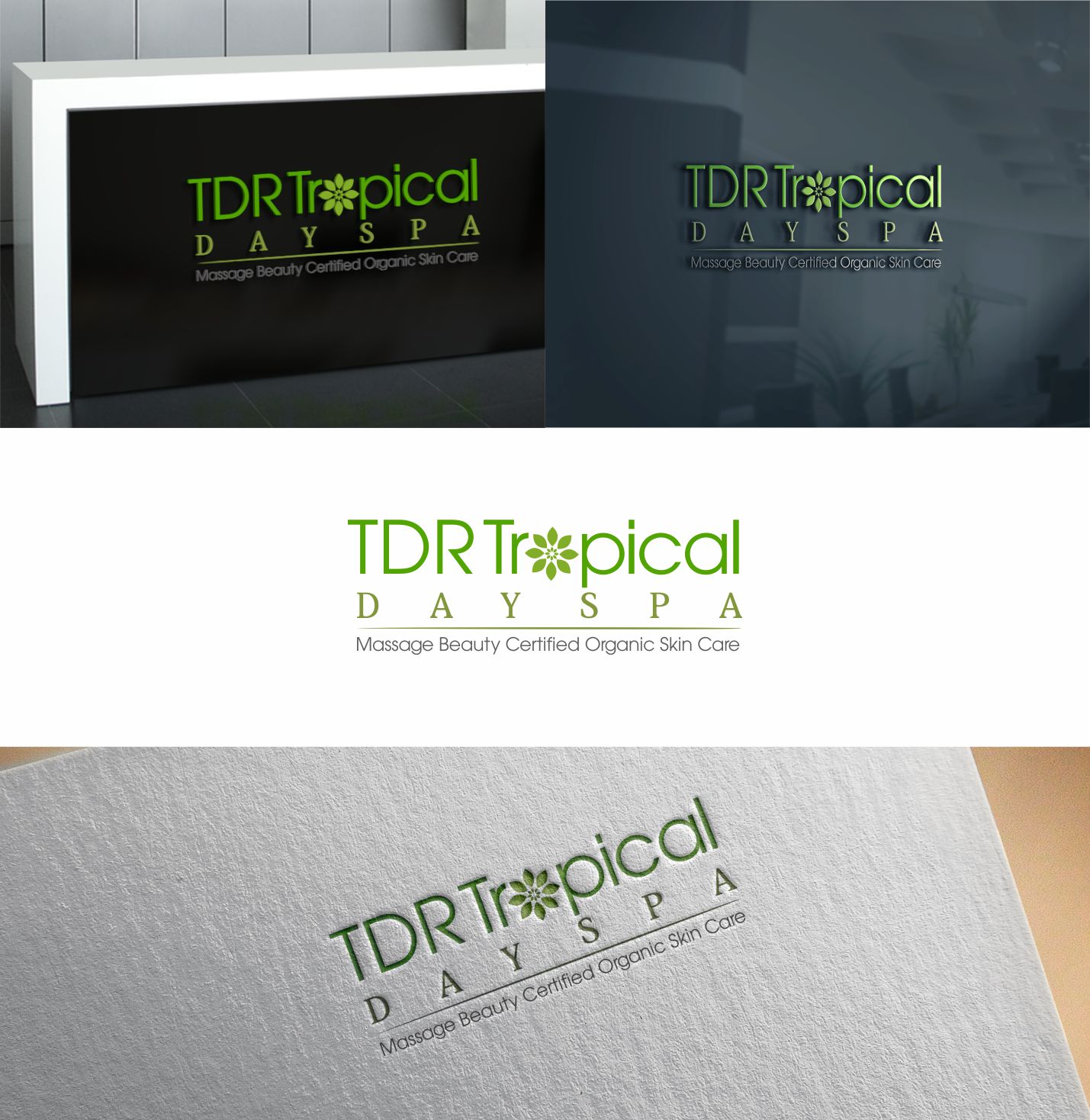 Logo Design by Mariono Fx for Tropical Day Spa  | Design #14981890