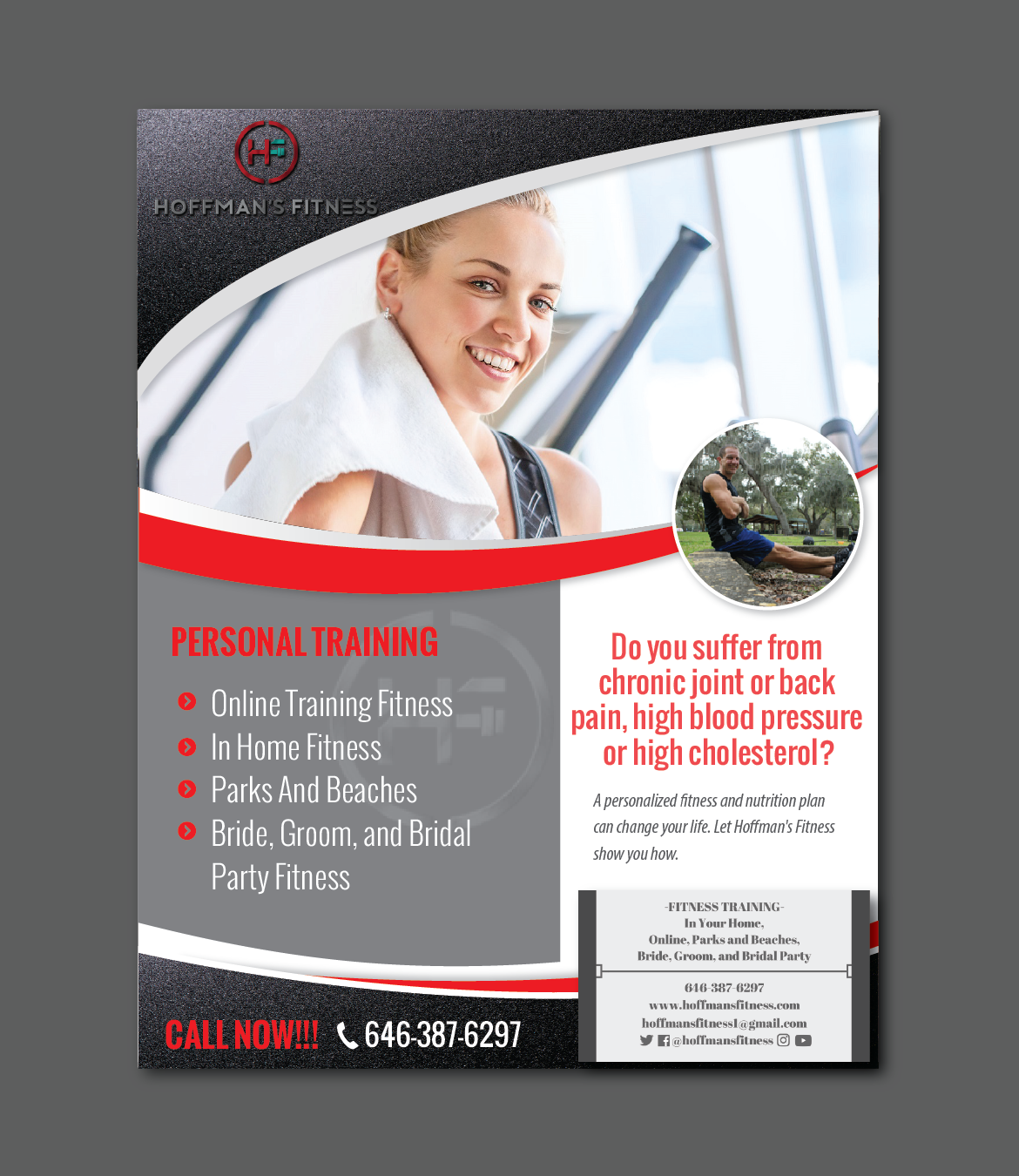 Design de Flyer par alex989 pour Hoffman's Fitness | Design #15003387