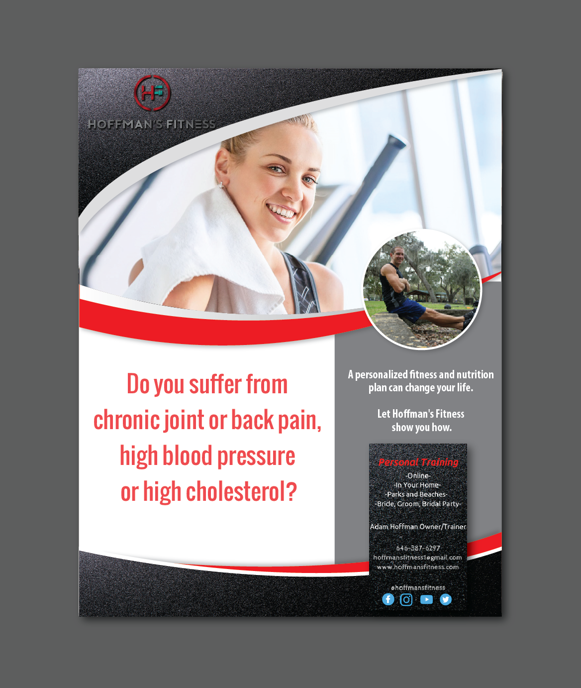 Design de Flyer par alex989 pour Hoffman's Fitness | Design #15015516