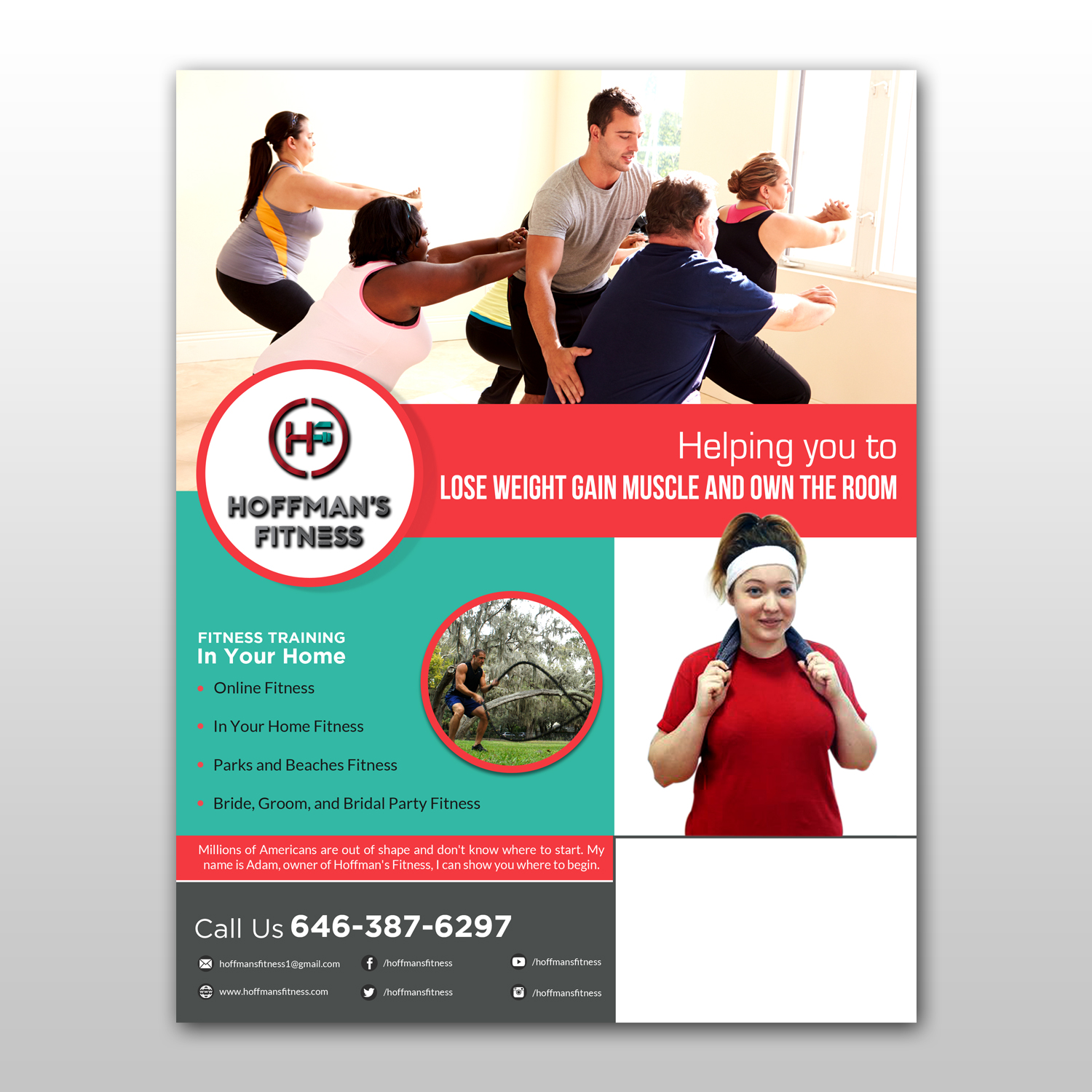 Design de Flyer par debdesign pour Hoffman's Fitness | Design #14989411
