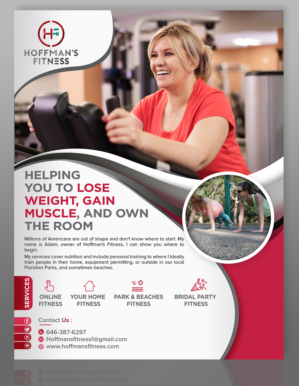 Flyer Design by SD WEBCREATION for Hoffman's Fitness | Design #14990928