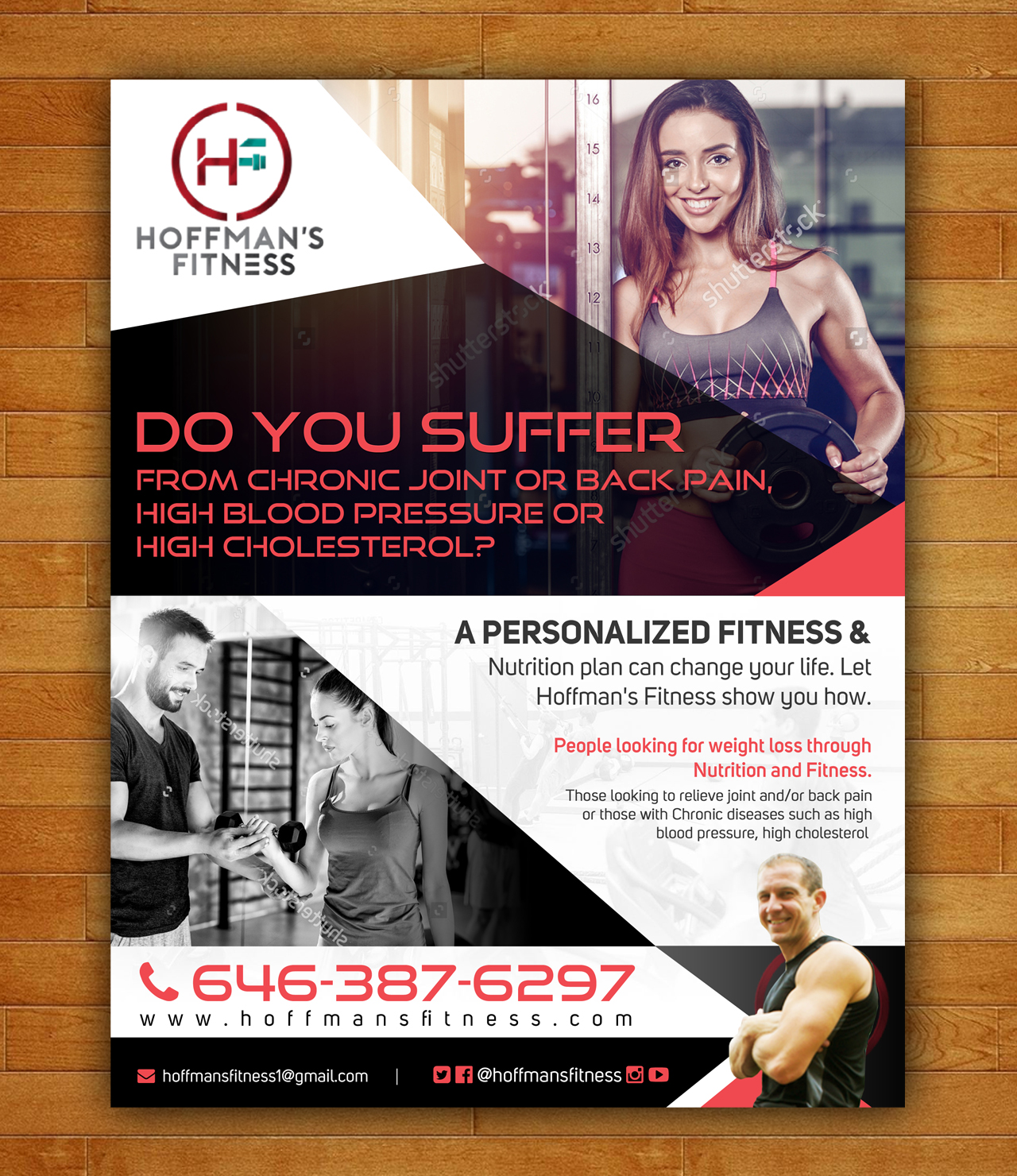 Flyer Design by Samir Mirza for Hoffman's Fitness | Design #15015986
