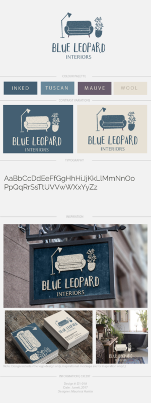 Diseño de Logo por Maurissahunter para Blue Leopard Interiors | Diseño: #15035897