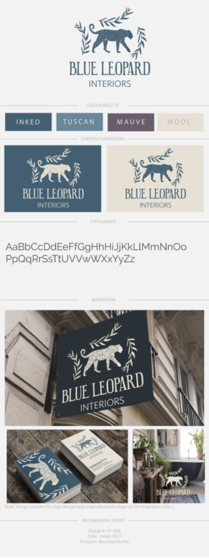 Diseño de Logo por Maurissahunter para Blue Leopard Interiors | Diseño: #15035899
