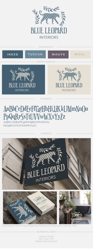 Logo Design by Maurissahunter for Blue Leopard Interiors | Design: #15047253