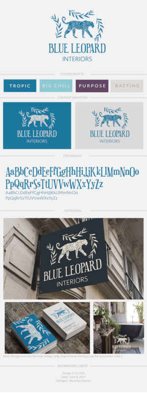 Logo Design by Maurissahunter for Blue Leopard Interiors | Design: #15054863