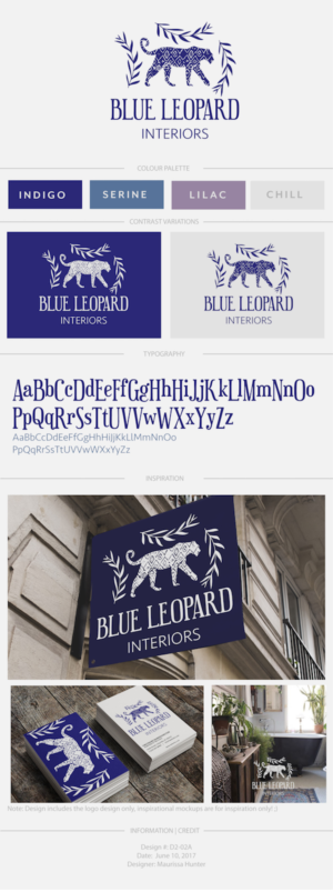 Logo Design by Maurissahunter for Blue Leopard Interiors | Design #15076532