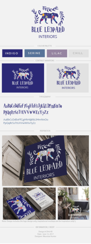 Logo Design by Maurissahunter for Blue Leopard Interiors | Design: #15098018