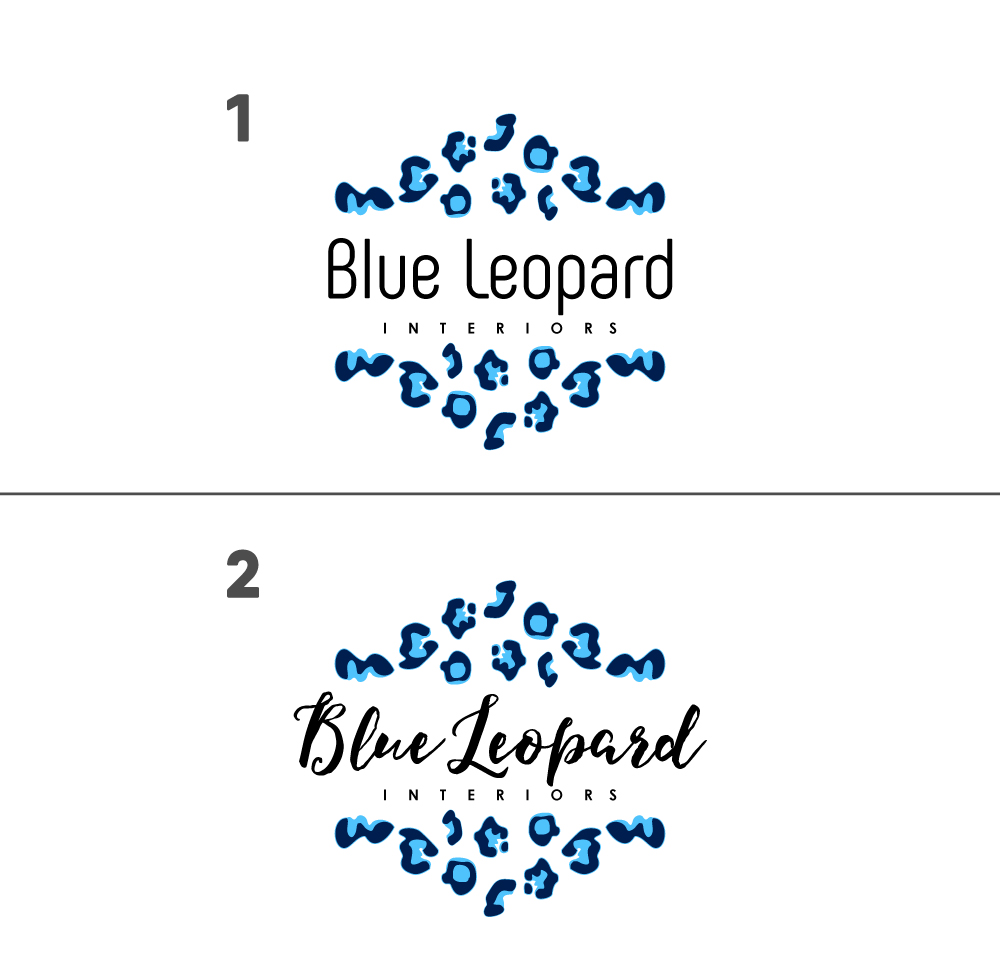 Diseño de Logo por dharly para Blue Leopard Interiors | Diseño #15056775
