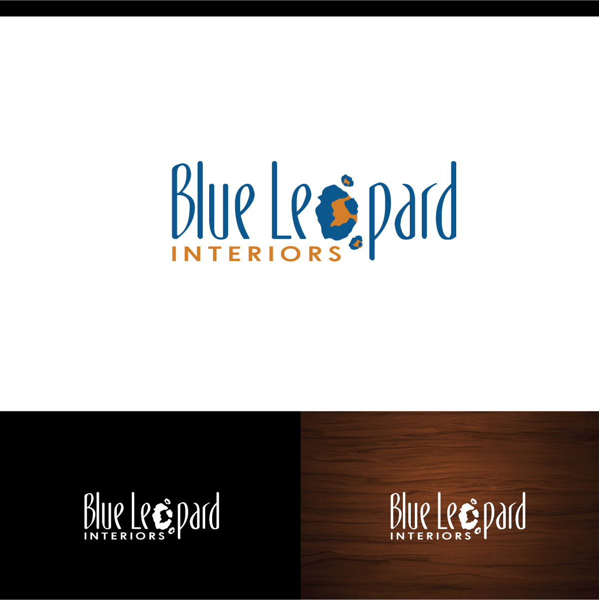Logo Design by webeezine for Blue Leopard Interiors | Design #15013472