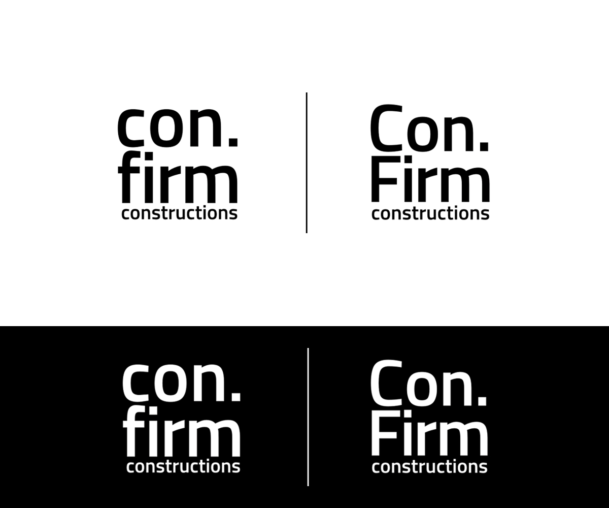 Design de Logo par carina_designs pour Con.firm Constructions | Design #15134564