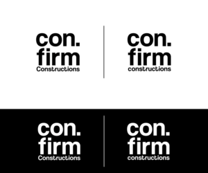 Logo Design by carina_designs for Con.firm Constructions | Design #15143447