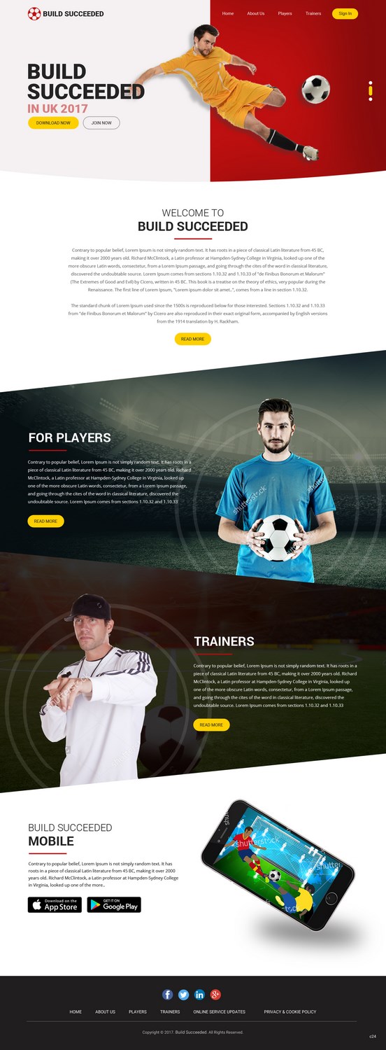 Landing Page Design by pb for BuildSucceeded | Design #14990668