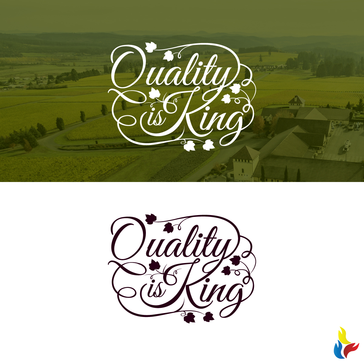 Logo Design by Kreative Fingers for king estate winery | Design: #15000609
