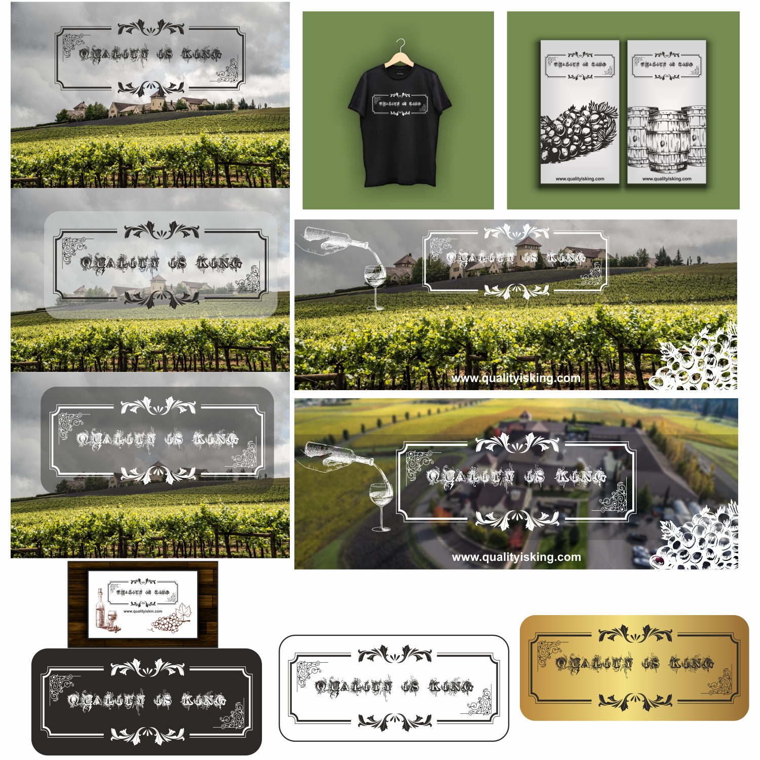 Logo Design by sempatizyen_01 2 for king estate winery | Design #15004228