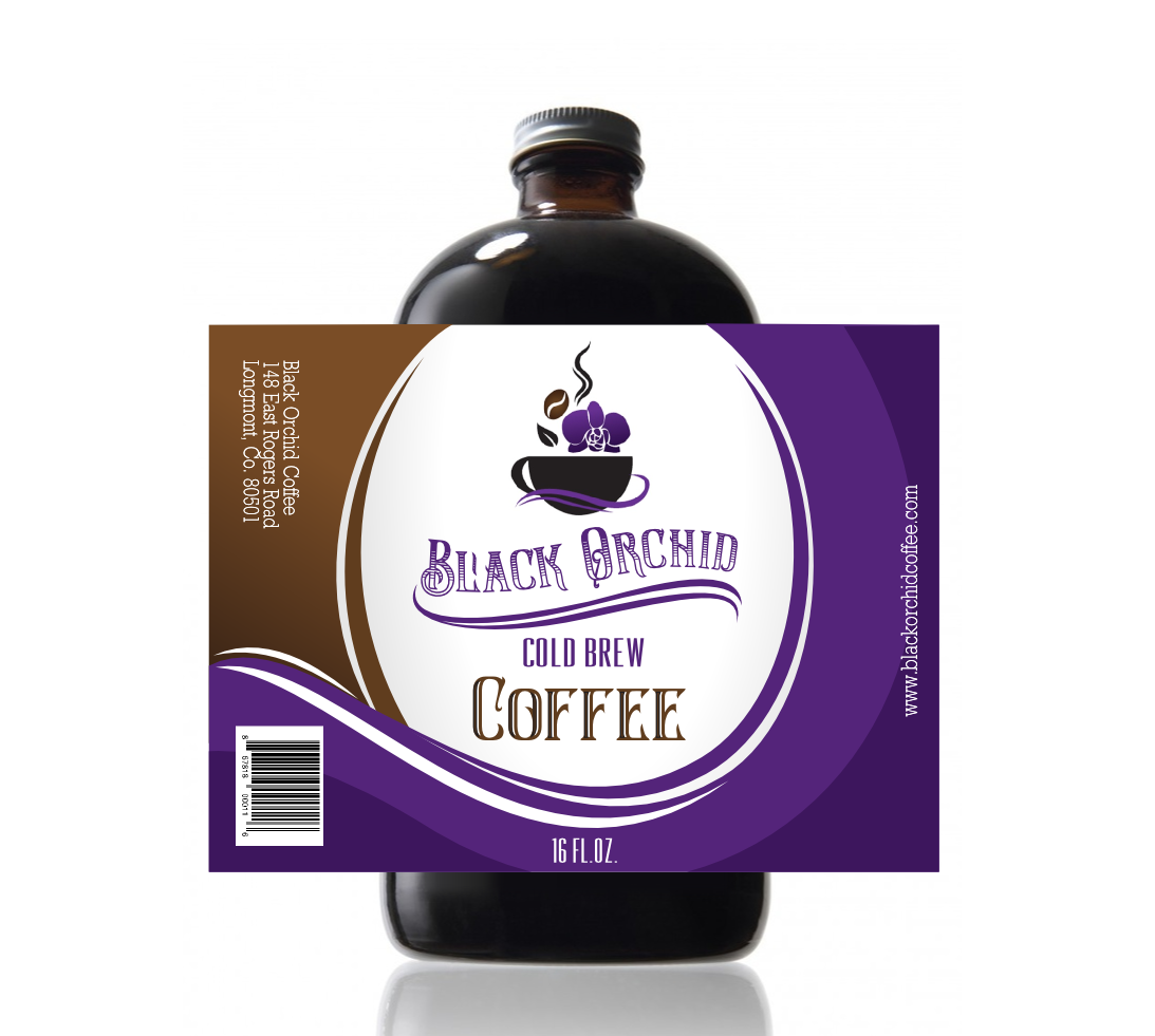 Diseño de Etiqueta por Giovanni para Black Orchid coffee Company | Diseño #14998770