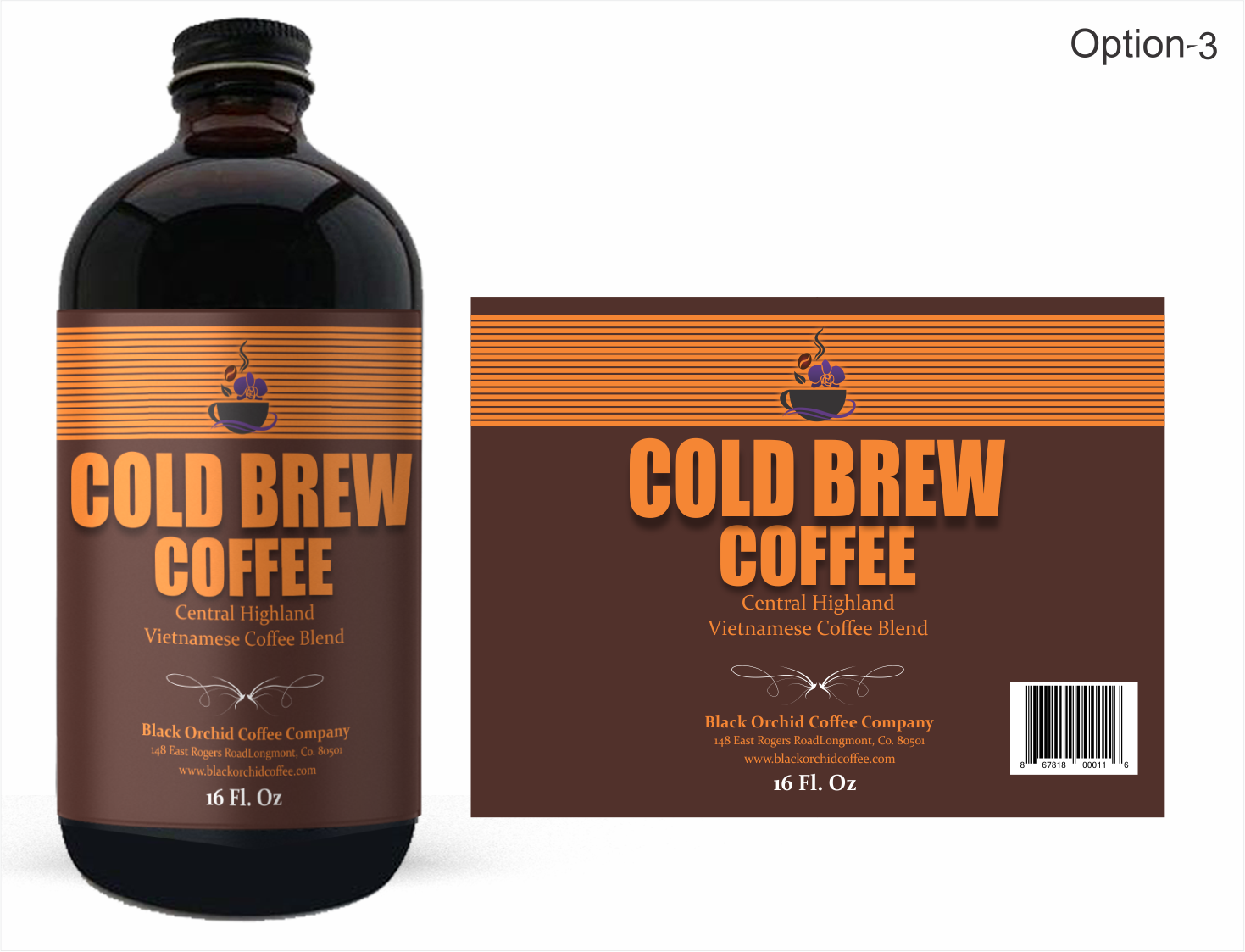Diseño de Etiqueta por Pint & Promotional Projects para Black Orchid coffee Company | Diseño #15012858