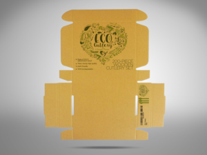 Biodegradable wooden cutlery needs packaging | Diseño de Empaque por Priyo Subarkah