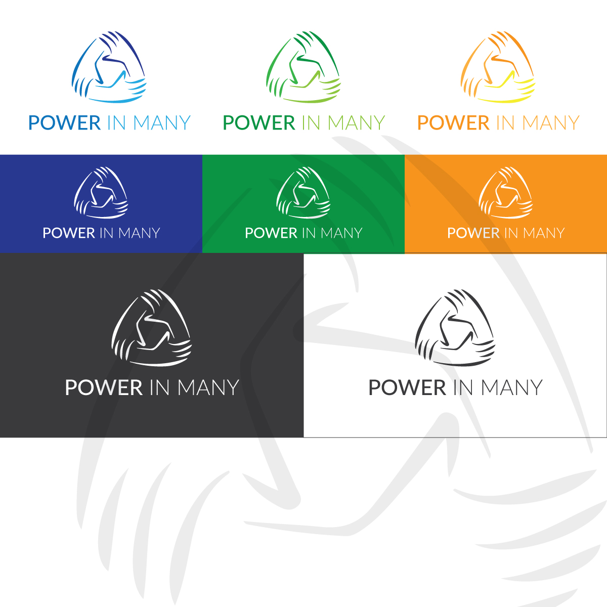 Logo Design by psychophic for Power In Many | Design #15208031