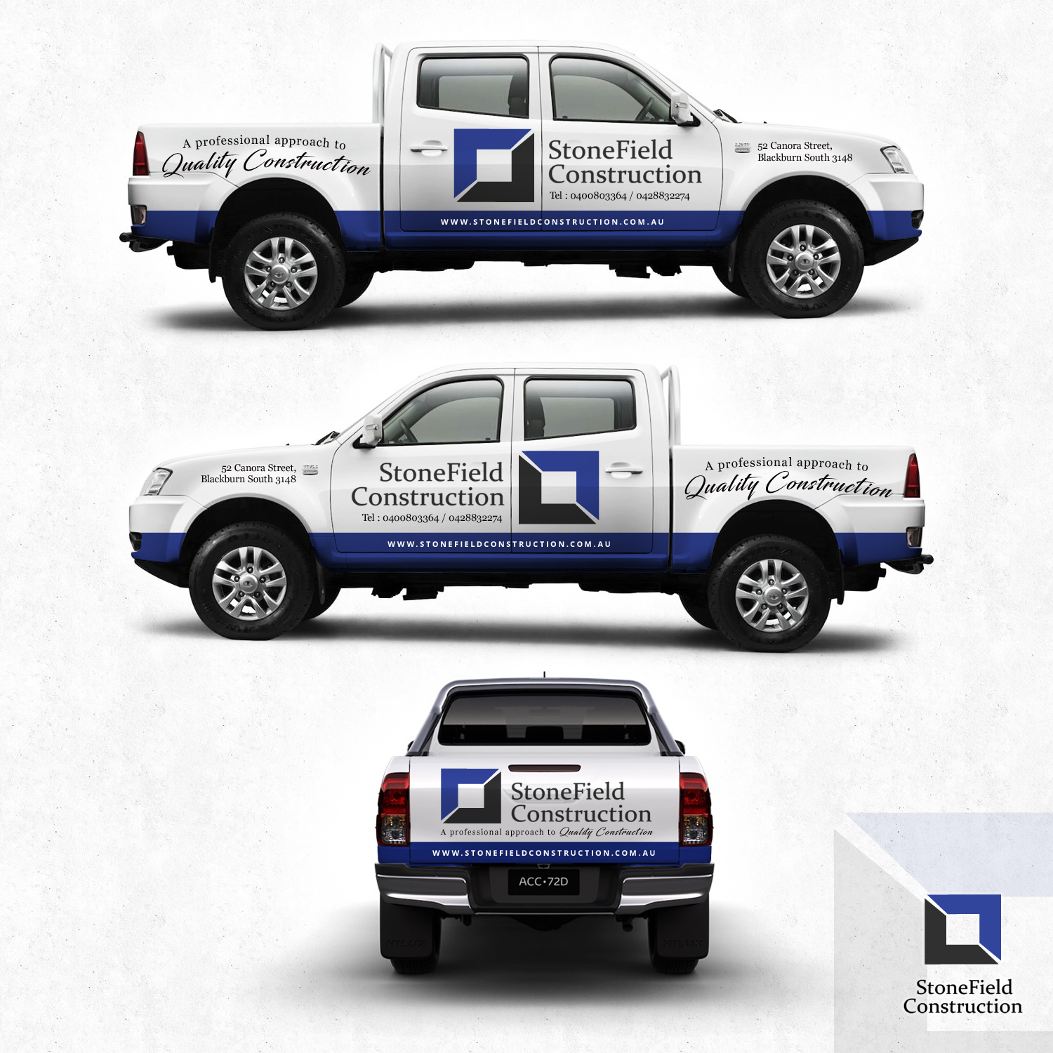 Signage Design by designhero for stonefield construction | Design #15081565