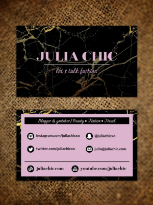 Julia Chic Business Card Design | Visitenkarten-Design von Sandaruwan