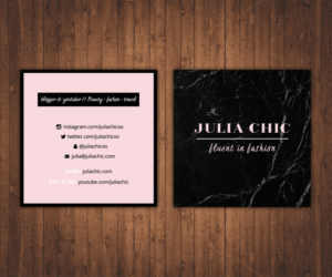 Julia Chic Business Card Design | Visitenkarten-Design von Stylez Designz