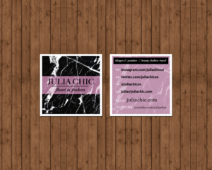Julia Chic Business Card Design | Visitenkarten-Design von chandrayaan.creative