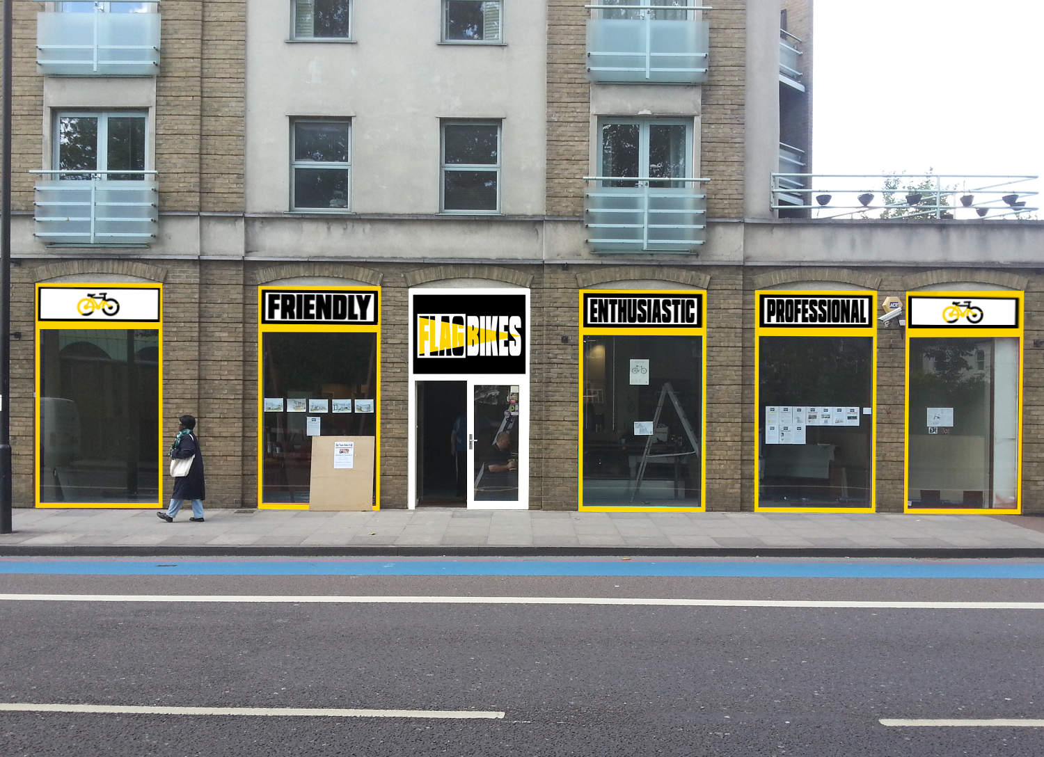 Logo Design by Lo-Fi Logo Co. for Flag Bikes | Design #15168980